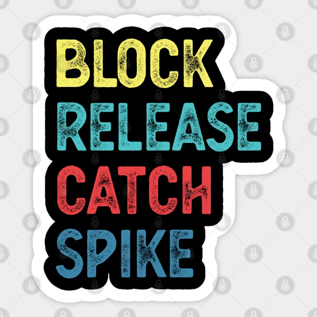 Block Release Catch Spike block release catch Sticker by Gaming champion